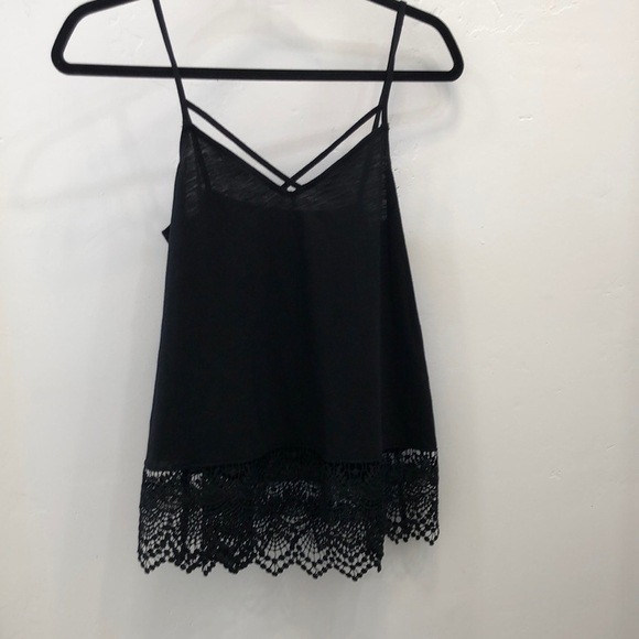 Express Black Strappy Top Size Small - Picture 1 of 6